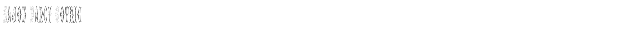 Sajou Fancy Gothic Sajou Fancy Gothic.ttf font preview